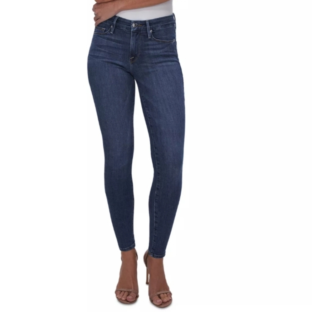 Good American Good Legs Skinny Mid Rise Jeans